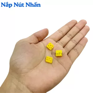 A14 Nắp Nút Nhấn Tactile 10x10mm Cao 4.6mm Vuông Màu Vàng